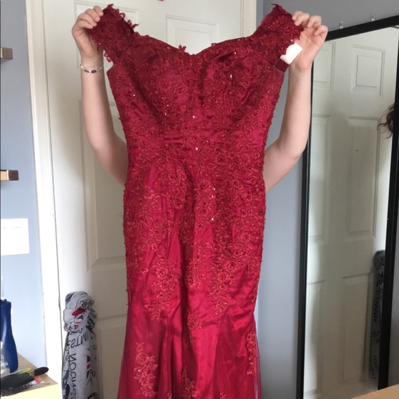 Red Prom Dress - Picture 3 of 6